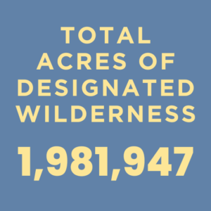 Total acres of designated wilderness - 1,981,947