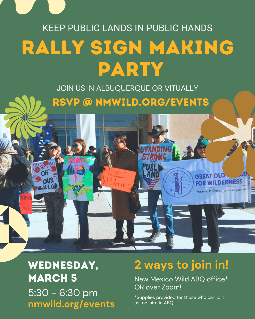 Rally Sign-Making Party (Virtual and In-Person)