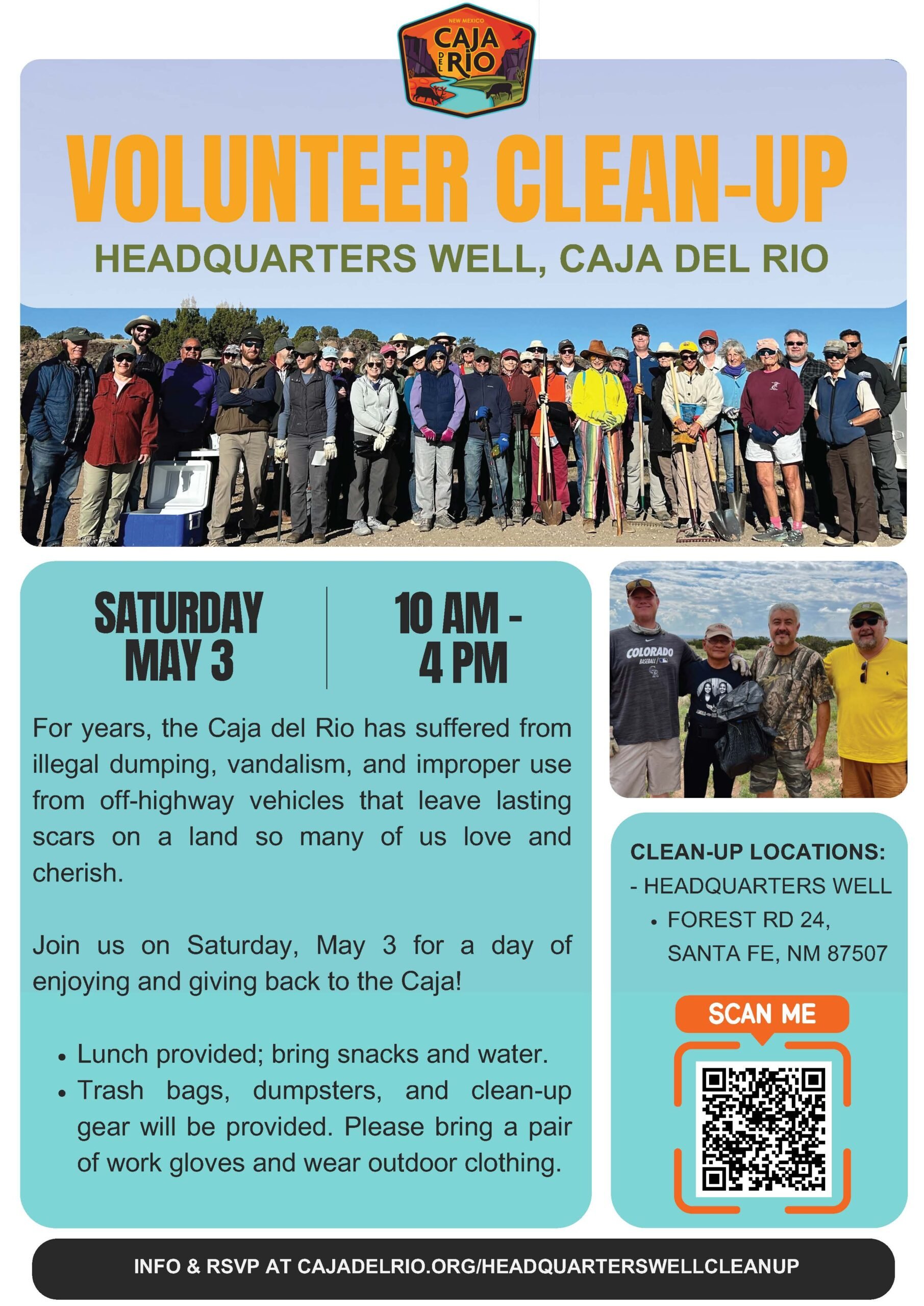 Caja del Rio – Headquarters Well Clean-Up Event