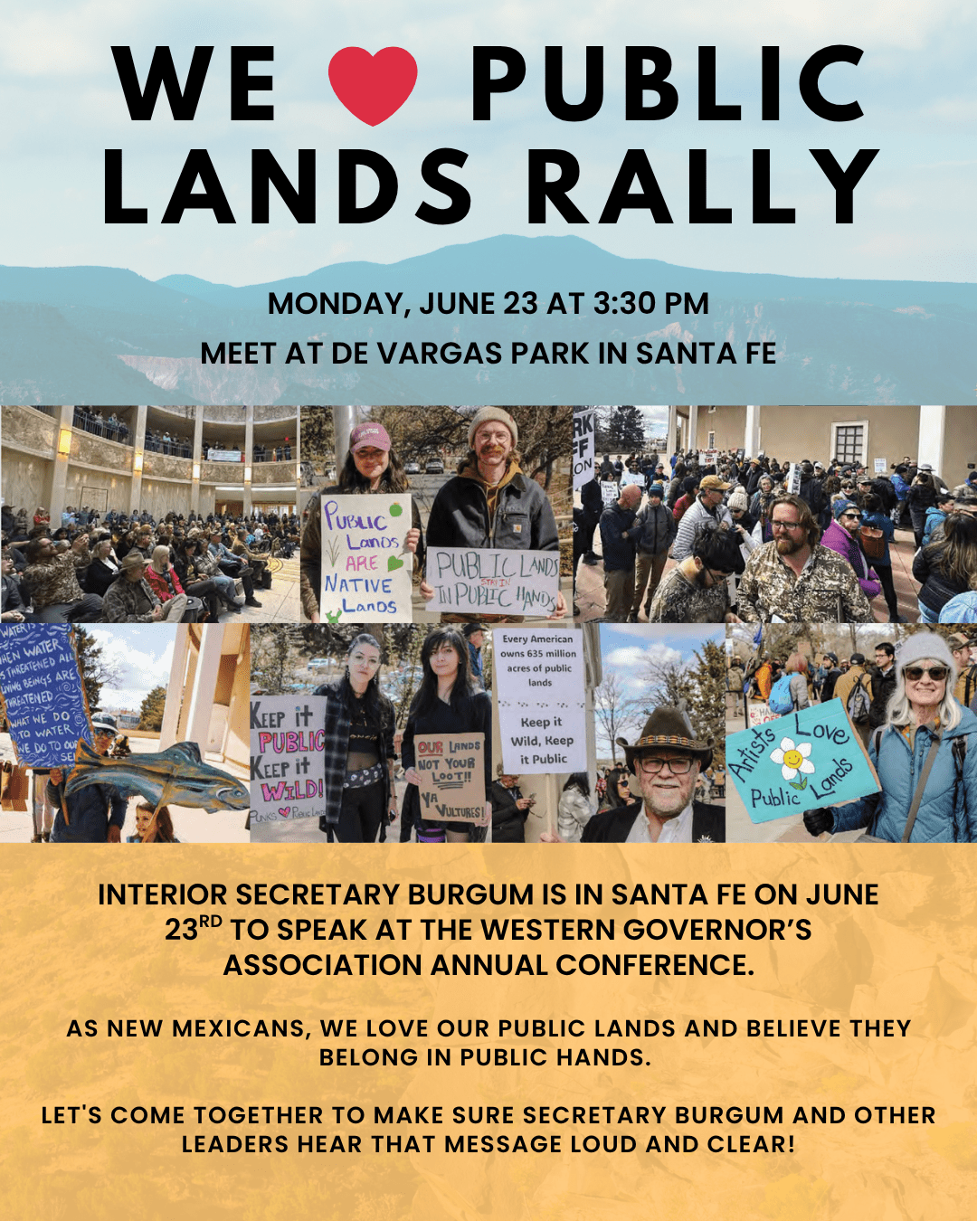 We ♥️ Public Lands Rally