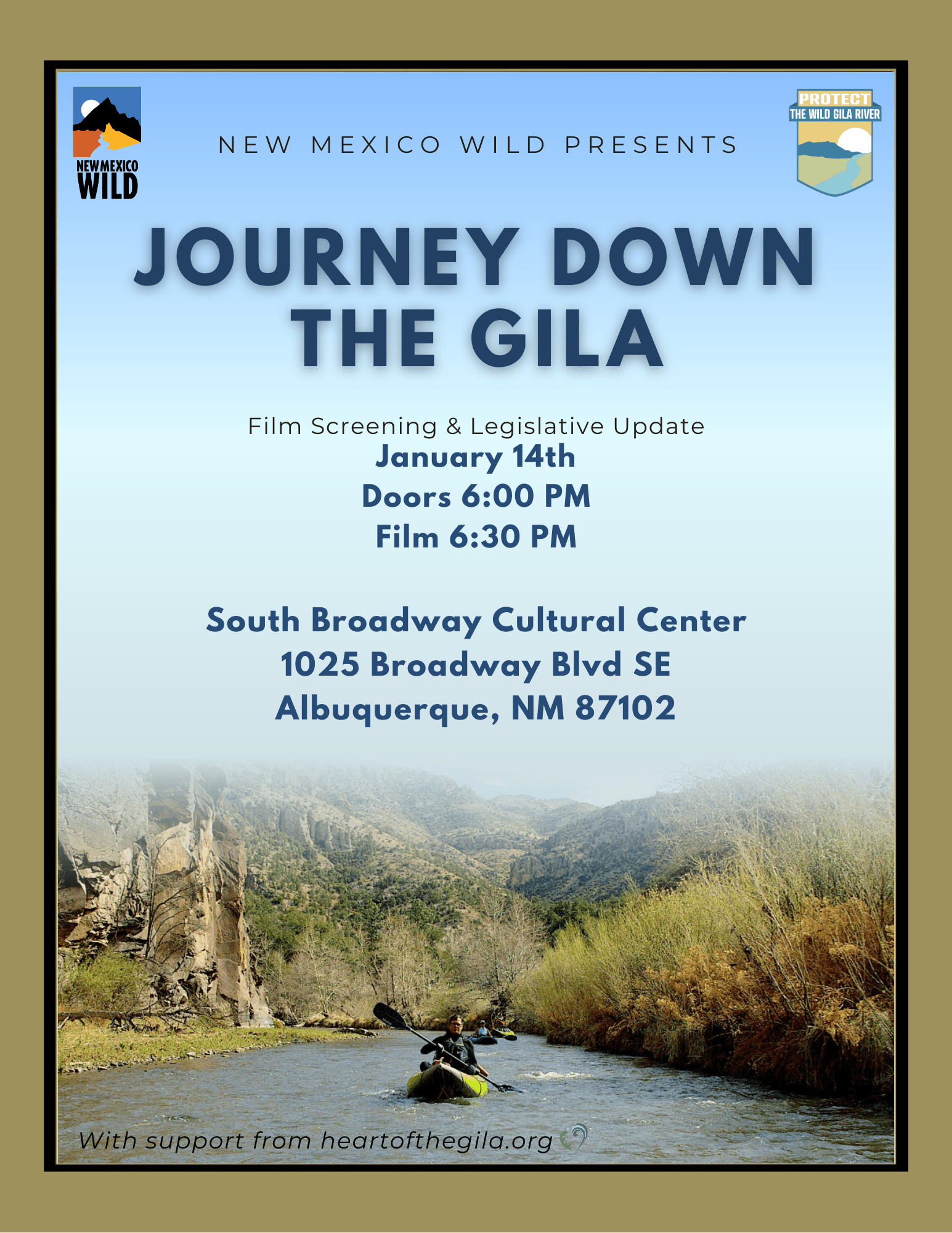 Journey Down the Gila Film Screening